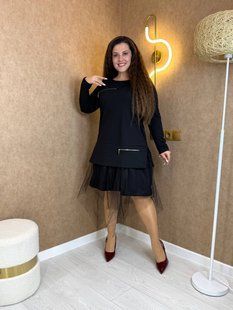 Сукня трапеція &ldquo;Fatin Chic&rdquo; вільного крою мод. 1120vl 1120vl фото